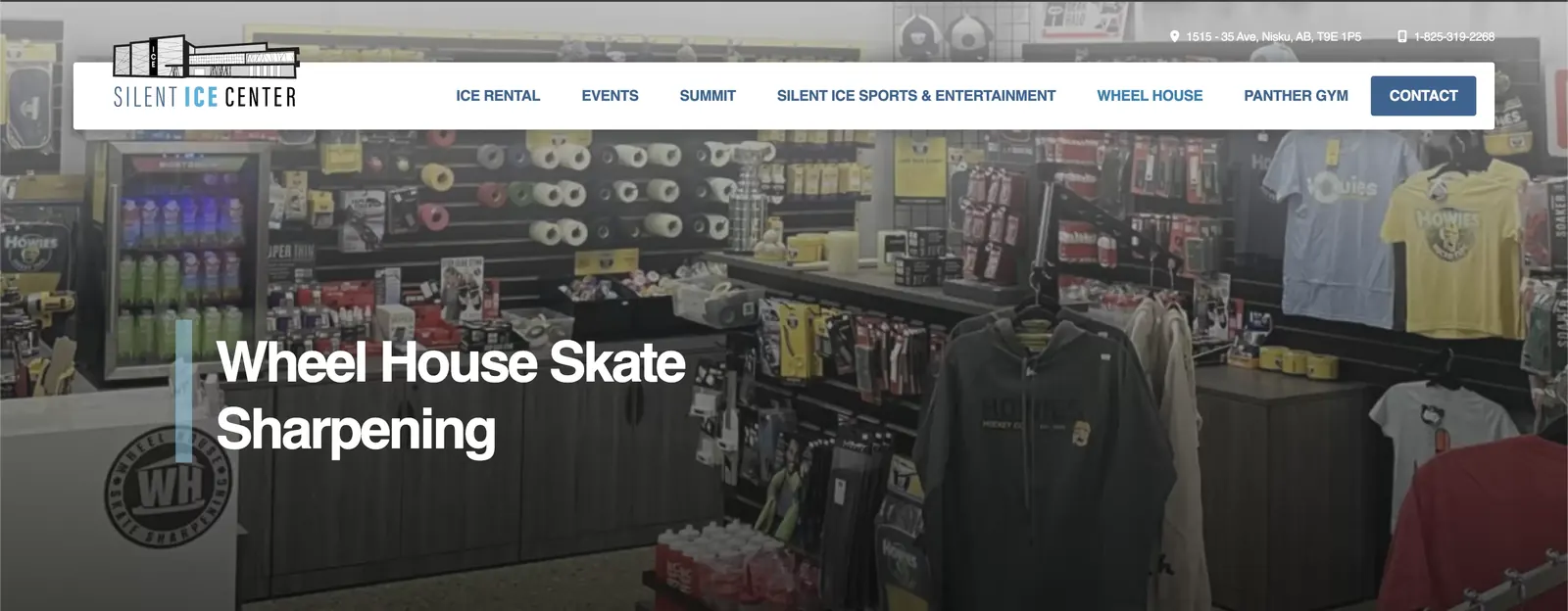 Old Wheelhouse page buried inside the Silent Ice Centre website