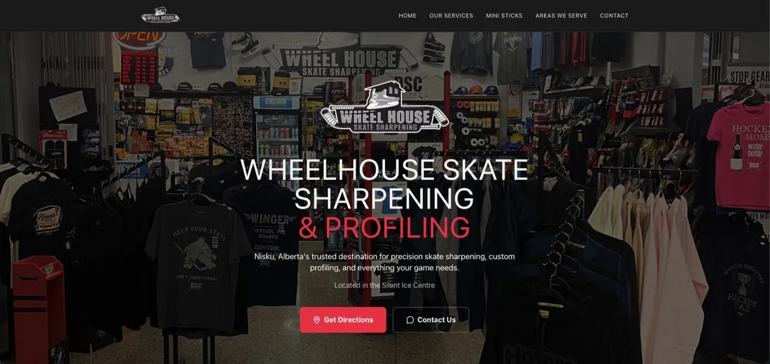 Wheelhouse Skate Sharpening website